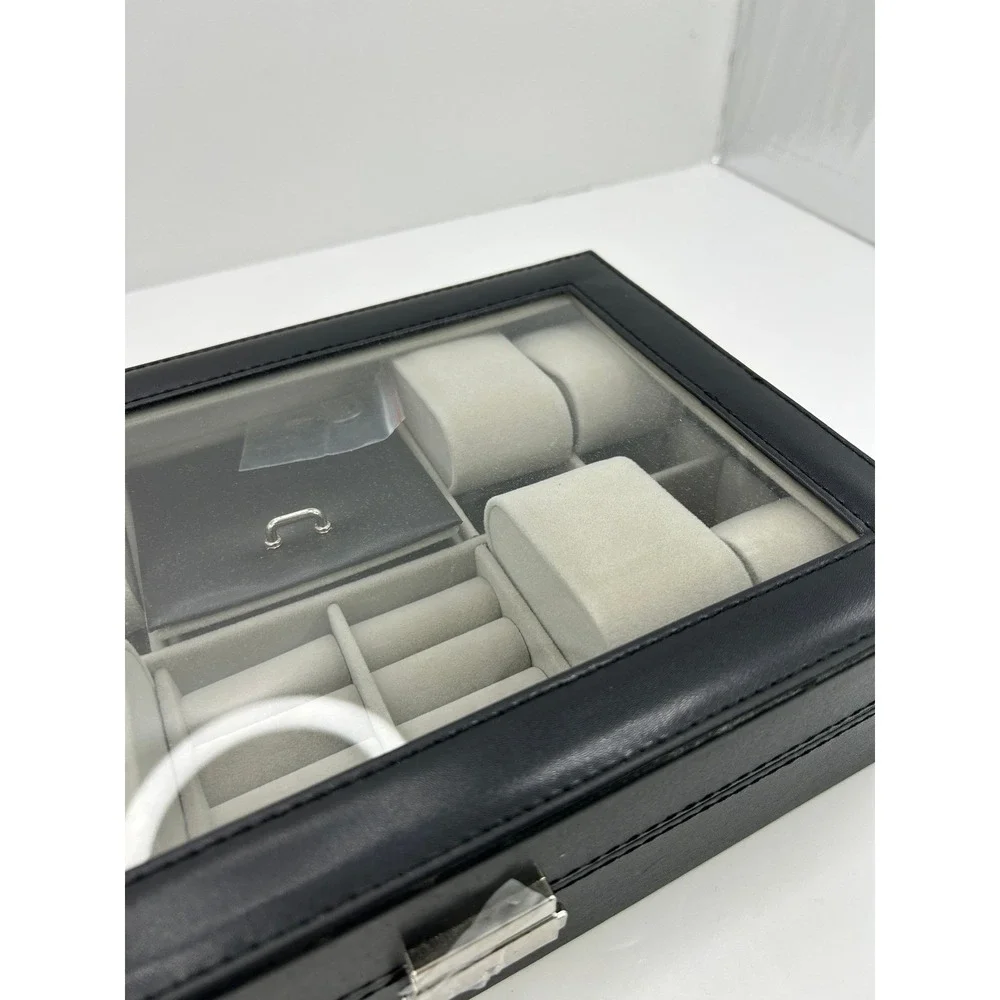 Watch Jewelry Box‎ Organizer Unisex OS Black New